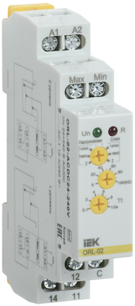 Реле контроля уровня ORL-02 24-240В AC/DC IEK