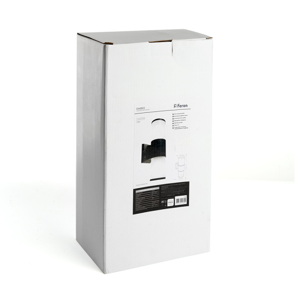 Светильник садово-парковый Feron DH0903,на стену вверх/вниз, E27 230V, черный