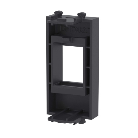 Адаптер без шторки для Keystone, "Avanti", "Черный матовый", 1 модуль DKC
