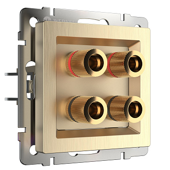 Акустическая розетка (шампань рифленый) СУ IP20 Werkel