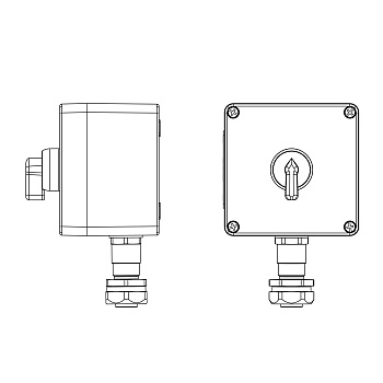 Взрывозащ. пост упр. из полиэстера CPE-P-03-(1xPB54(11))-1xKAEPM2MHK-20(C)1Ex d e IIC Т5 Gb / Ex tb IIIC T95°C Db IP66 / КЗ DKC