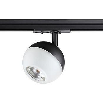 Св-к трековый однофазный IP20 GU10 9W 220V GARN черный NOVOTECH