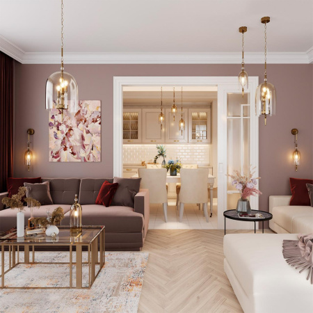 Подвес E14 3*40W BELL бронзовый с патиной/"коньячный"/стекло ODEON LIGHT