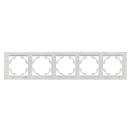 Валенсия Рамка 5-местная сталь EKF