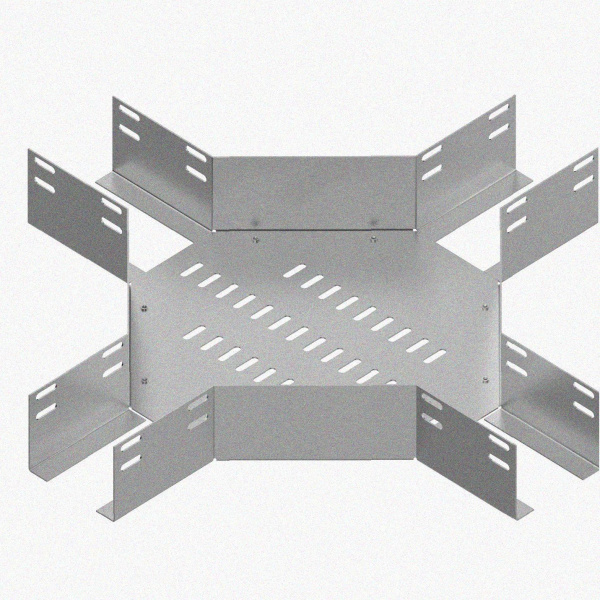 Лоток крестообразный перфорированный КМ 300х100 У3, окрашенный, S1,5