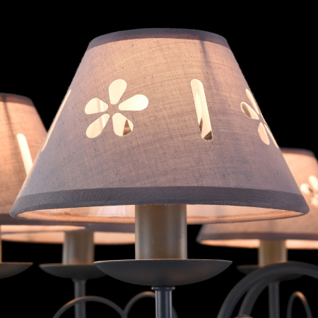 Люстра 8*E14 60Вт Серый IP20 Emily FR2537PL-08GR Freya