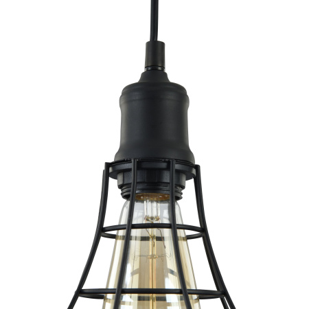 Подвесной светильник 1*E27 60Вт Черный IP20 Denver T449-PL-01-B Maytoni