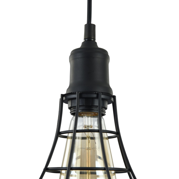 Подвесной светильник 1*E27 60Вт Черный IP20 Denver T449-PL-01-B Maytoni