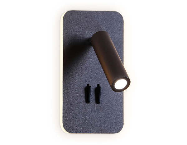 Поворотный настенный светодиодный светильник с выключателем FW255 SCF кофе песок LED 3000K+4200K 8W 180*100*60 Ambrella Light