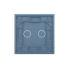 Панель для двухклавишного выключателя синяя Livolo