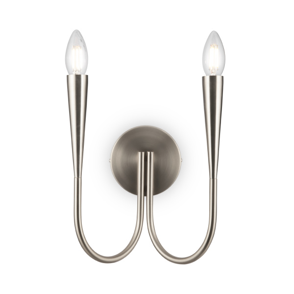 Настенный светильник (бра) 2*E14 40Вт Никель IP20 Branches FR5253WL-02N Freya