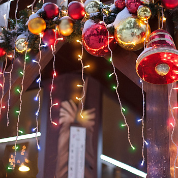 Гирлянда бахрома 1,8*0,5 м IP20 (100-001 мульти) Eurosvet