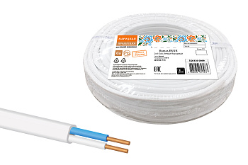 Провод ПУСП 2х4 (5м), белый Народный