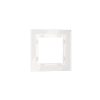 Рамка стеклянная Voltum S70 на 1 пост, (белый, стекло)
