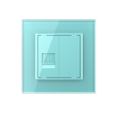 Розетка КОМП RJ-45 Зеленая Livolo