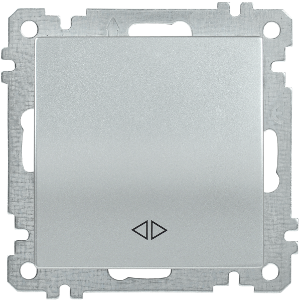 Выключатель 1-клавишный перекрестный ВС10-1-3-Б 10А BOLERO серебряный IEK