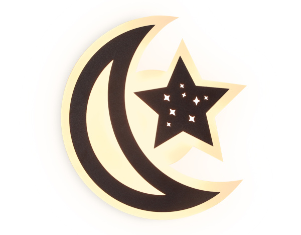 Настенный светодиодный светильник FW114 SCF кофе песок LED 3000K 22W 250*250*40 Ambrella Light