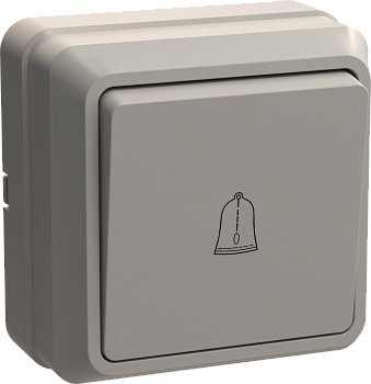 Выключатель 1-клавишный ОУ кнопочный ВСк20-1-0-ОКм 10А ОКТАВА кремовый IEK