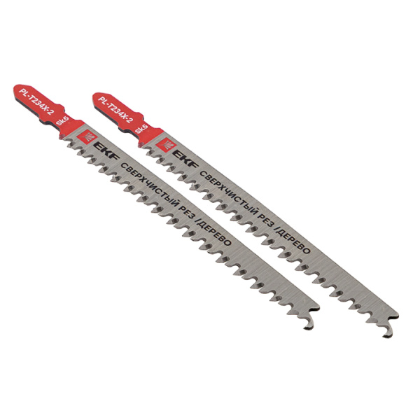Пилки для электролобзика T234X (быстрый чистовой рез по дереву)(SK5)(2 шт) Professional EKF