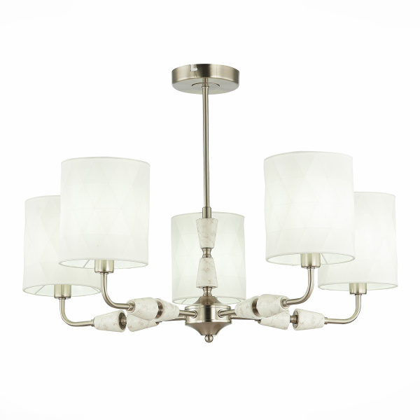 Люстра потолочная Никель/Белый E14 5*40Вт SLE107802-05 EVOLUCE