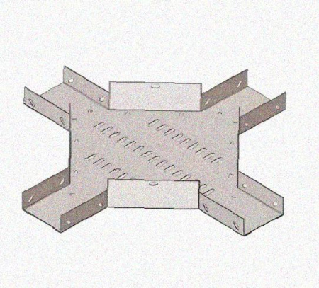 Лоток крестообразный перфорированный КМ 300х65 У3, окрашенный, S1,5