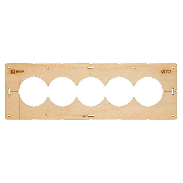 Шаблон для подрозетников c 5 отв, диам, 72 мм Expert EKF