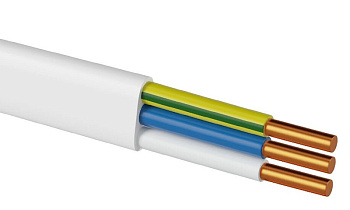 Провод ПВВП 3х1,5 белый РЭК