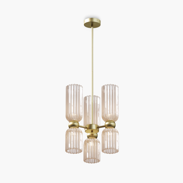 Подвесной светильник 6*E14 40Вт Золото IP20 Antic MOD302PL-06CG Maytoni