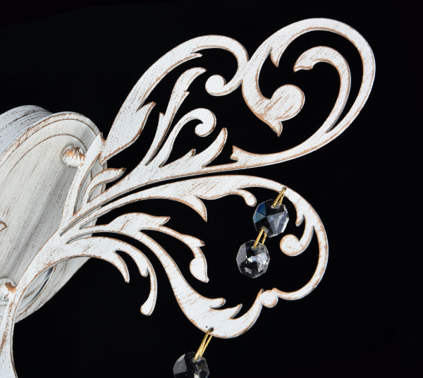 Бра 1*E14 60Вт Белый с Золотом IP20 Salute ARM005-01-W Maytoni