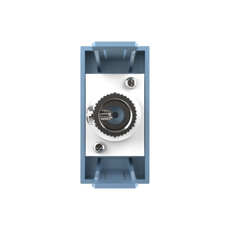 Розетка телевизионная, ТВ-розетка, цвет синий (механизм) Livolo