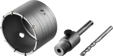 Коронка по бетону "Мастер" с державкой SDS-Plus, 80 мм ЗУБР