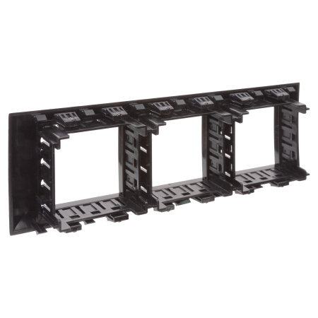 Рамка-суппорт "Avanti" для "In-liner Front", черный, 6 модулей DKC