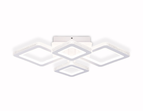 Потолочный светодиодный светильник с пультом FA8878/2+2 WH белый 3000K-6400K 88W 710*520*125 (ПДУ ИК) Ambrella Light