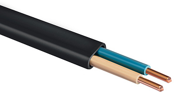 ВВГ-Пнг(А)-LS 2x1.5 mm2 кабель силовой 50 м, ГОСТ 31996-2012 ЗУБР