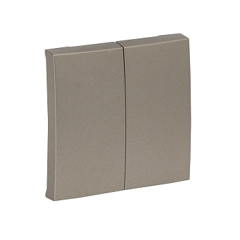 Валенсия Лицевая панель выключателя 2-кл, 10А кашемир EKF