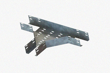 Лоток тройниковый перфорированный ОТ 300х65 УТ1,5, оцинкованный лист S1,5