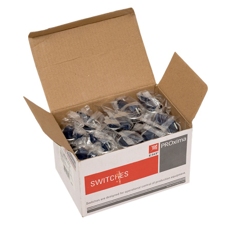 Переключатель ANLC-22 2P синий с подсветкой 380В NO+NC PROxima EKF