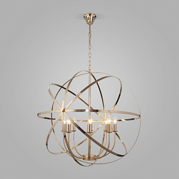 Подвесная люстра 8*E14 40Вт золотой IP20 Santi (60139/8 золото) Eurosvet