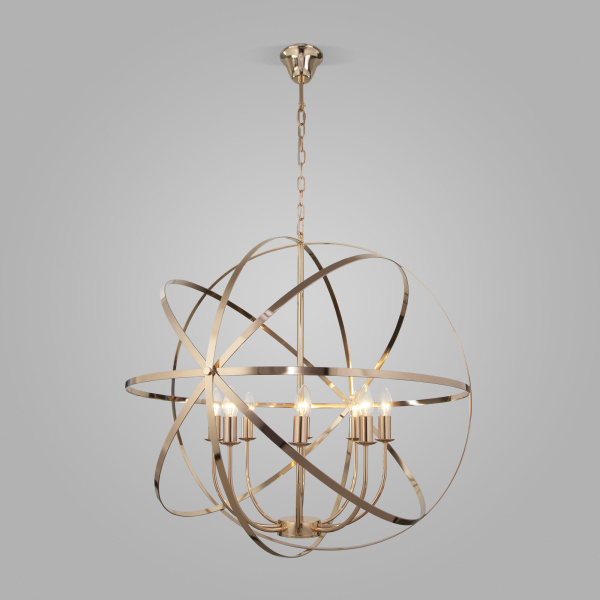 Подвесная люстра 8*E14 40Вт золотой IP20 Santi (60139/8 золото) Eurosvet