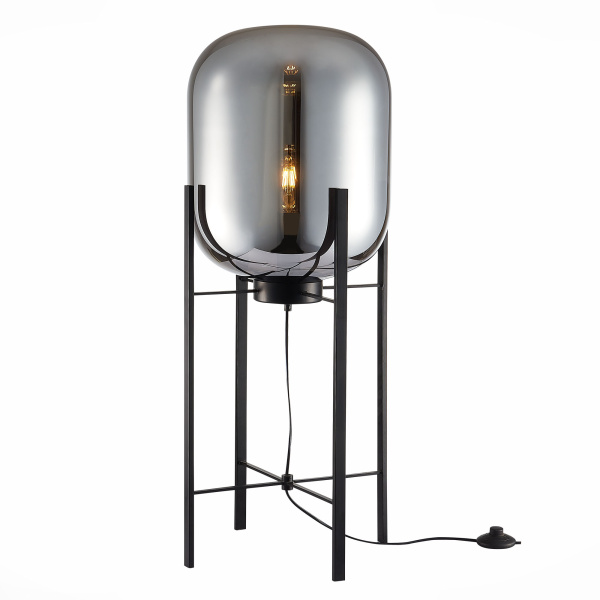 Торшер Черный/Дымчатый E27 1*40Вт SL1050.715.01 ST LUCE