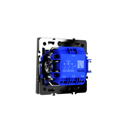 Выключатель встраиваемый Voltum S70 трехклавишный 10А, (титан)