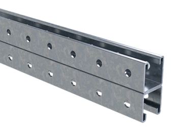 Двойной С-образный профиль 41х41, L2000, толщ.2,5 мм, горячеоцинкованный DKC