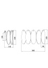 Настенный светильник (бра) 2*E14 40Вт Латунь IP20 Demure FR5189WL-02BS Freya
