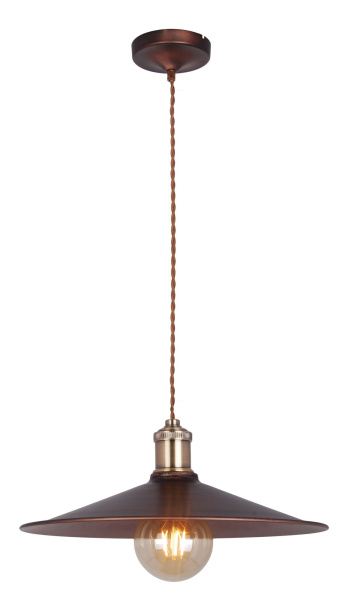 Подвесной светильник 1*E27 60Вт Коричневый IP20 Jingle T028-01-R Maytoni