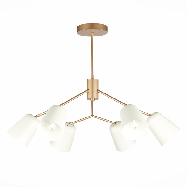 Люстра потолочная Золотистый/Белый E14 6*40Вт SLE155902-06 EVOLUCE