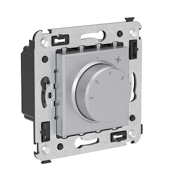 Механизм управления вентиляторами в стену, "Avanti", "Закаленная сталь" DKC