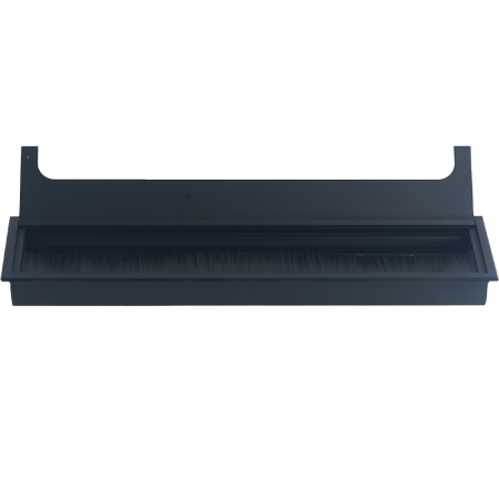 Donel Кабельный громмет (лючок) в стол, 350*80мм, цвет: черный