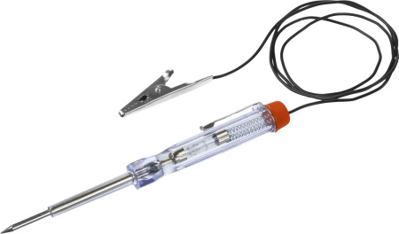 Пробник "Мастер" для автопроводки, пластик. клипса, на подвеске, провод 86см, 6-24В, 140мм ЗУБР