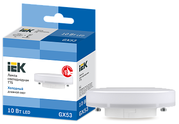 Лампа светодиодная T75 таблетка 10Вт 230В 6500К GX53 IEK