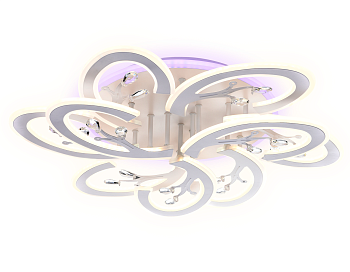 Потолочный светодиодный светильник с пультом FA513/6+3 WH белый 216W 680*650*120 (ПДУ РАДИО 2.4G) Ambrella Light